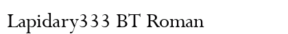 Lapidary333 BT Roman preview