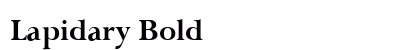 Lapidary Bold preview