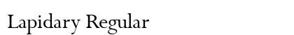 Lapidary Regular Preview