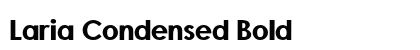 Laria Condensed Bold Preview