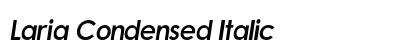 Laria Condensed Italic preview