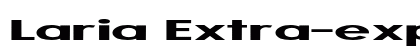 Laria Extra-expanded Bold Preview