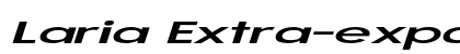 Laria Extra-expanded Italic preview