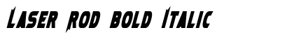 Laser Rod Bold Italic preview