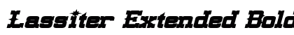 Lassiter Extended Bold Italic preview