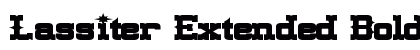 Lassiter Extended Bold preview