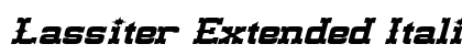 Lassiter Extended Italic Preview