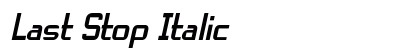 Last Stop Italic Preview