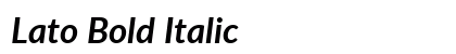 Lato Bold Italic Preview