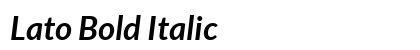 Lato Bold Italic Preview