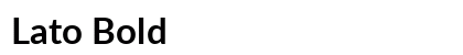 Lato Bold Preview