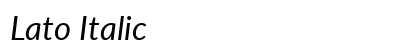 Lato Italic Preview