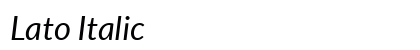 Lato Italic Preview