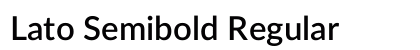 Lato Semibold Regular preview