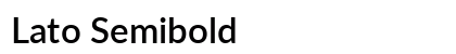 Lato Semibold Preview