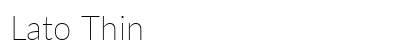 Lato Thin Preview