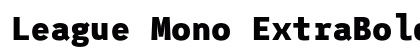 League Mono ExtraBold Preview