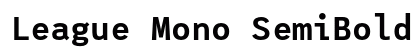 League Mono SemiBold Preview