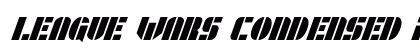 League Wars Condensed Italic Condensed Italic preview