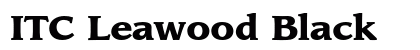 ITC Leawood Black Font