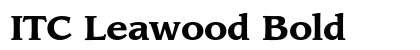 ITC Leawood Bold Font
