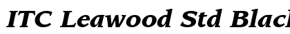 ITC Leawood Std Black Italic Preview