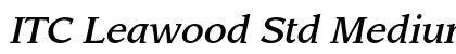 ITC Leawood Std Medium Italic Preview