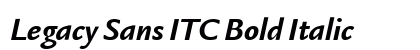 Legacy Sans ITC Bold Italic Preview