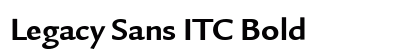 Legacy Sans ITC Bold Preview
