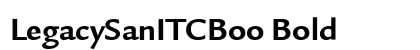 LegacySanITCBoo Bold preview