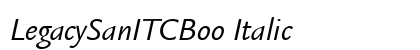 LegacySanITCBoo Italic Preview