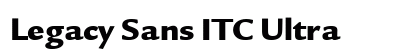 Legacy Sans ITC Ultra Preview
