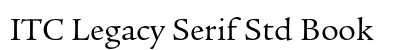 ITC Legacy Serif Std Book Preview