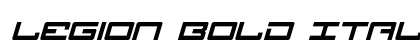 Legion Bold Italic Bold Italic preview