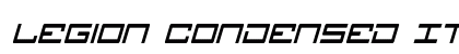 Legion Condensed Italic Condensed Italic preview