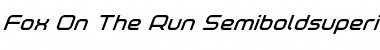 Fox on the Run Semi-Bold Super-Italic Font