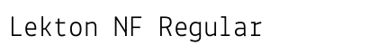 Lekton NF Regular Preview