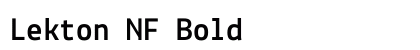 Lekton NF Bold preview