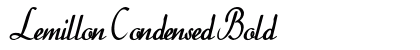 Lemillon Condensed Bold Preview
