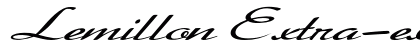 Lemillon Extra-expanded Italic preview