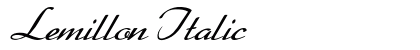 Lemillon Italic Preview