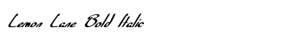 Lemon Lane Bold Italic Preview
