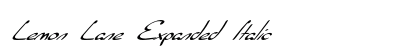 Lemon Lane Expanded Italic Preview