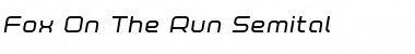 Fox on the Run Semi-Italic Font