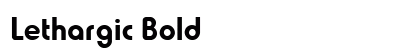 Lethargic Bold preview
