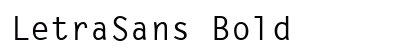 LetraSans Bold preview