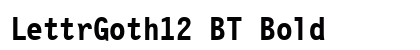 LettrGoth12 BT Bold preview