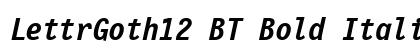 LettrGoth12 BT Bold Italic preview