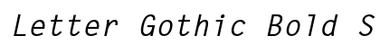 Letter Gothic Bold Slanted Preview