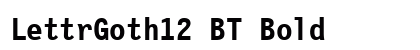 LettrGoth12 BT Bold preview